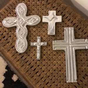 Pewter cross set